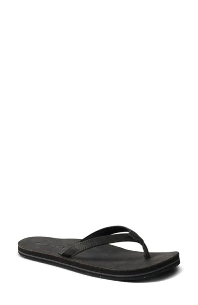 Reef Solana Flip Flop In Dusty Black