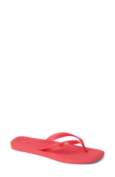 Reef Solaye Waterproof Flip Flop In Red