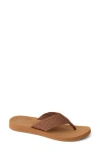 Reef Spring Woven Flip Flop In Brown