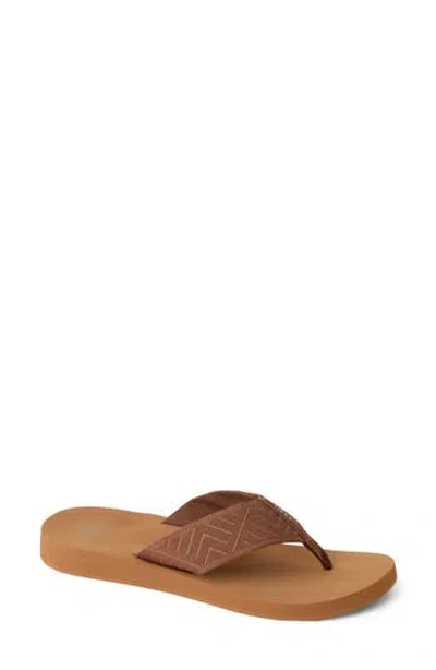 Reef Spring Woven Flip Flop In Brown