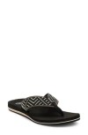 Reef Spring Woven Strap Flip Flop In Black