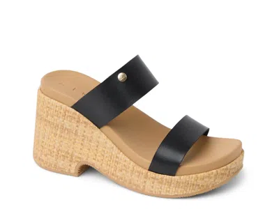 Reef Sunset Ibiza Wedge Sandal In Black