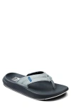 Reef Swellsole Cruiser Flip Flop In Grey/light Grey/blue