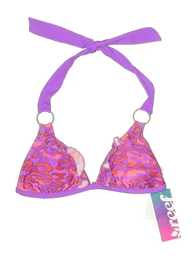 Pre-owned Reef Swimsuit Top Purple Swimwear