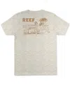 Reef T-shirts Men's Gray Hulagirly Print Short Sleeve Crew Neck Fts298 In Neutral