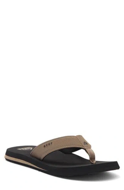 Reef The Layback Flip Flop In Black/tan