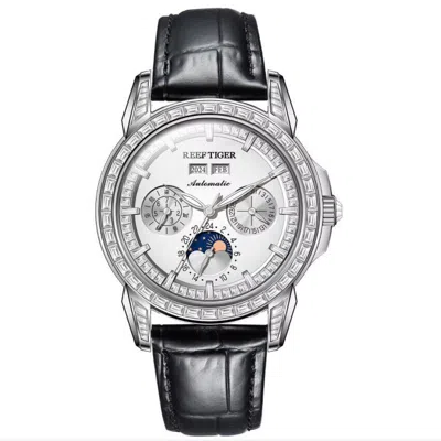 Pre-owned Reef Tiger Men Automatic Watch Luxury Mechanical Multi Dial Year Month Week Date