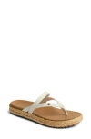 Reef Vista Carmen Platform Flip Flop In Whisper White
