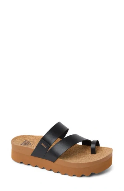 Reef Vista Laya Platform Sandal In Black