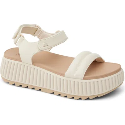 Reef Vista Platform Ankle Strap Sandal In White