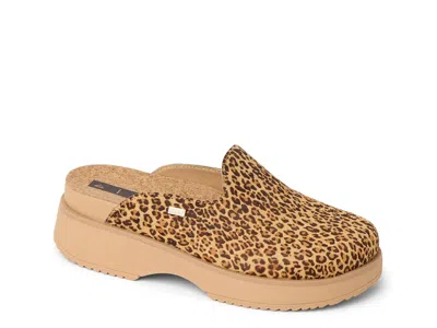 Reef Vista Skye Platform Clog In Animal Print