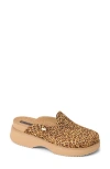 Reef Vista Skye Platform Clog In Animal Print