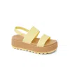 Reef Water Vista Higher Cj7122 Sandalyellow Slingback Platform Zogg1090 In Gold