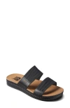 Reef Water Vista Slide Sandal In Black/tan