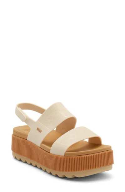 Reef Water Vista Waterproof Platform Slingback Sandal In White