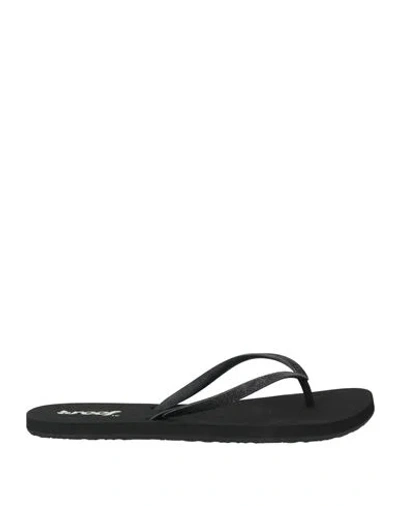 Reef Woman Thong Sandal Black Size 10 Synthetisches Material