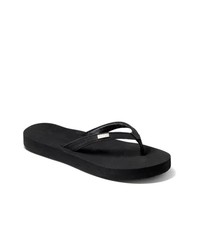 Reef Women's Cushion Luna Sandals In Black,black