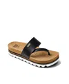 Reef Sol Hi Platform Sandal In Black,tan