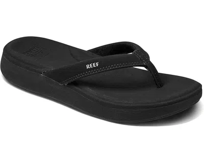 Reef Women's  Cushion Cloud Cj0232 Flip Flop Black Comfort Sandals Hawk2121