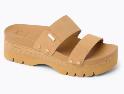 Reef Women's Vista Higher Cleo Suede Sandals In Tan In Multi