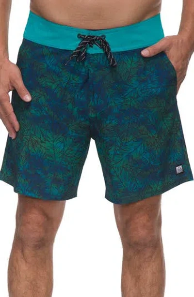 Reef Worley Board Shorts In Blue