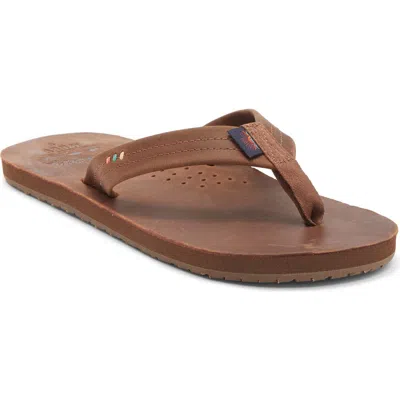 Reef X Faherty Draftsmen Flip Flop In Brown