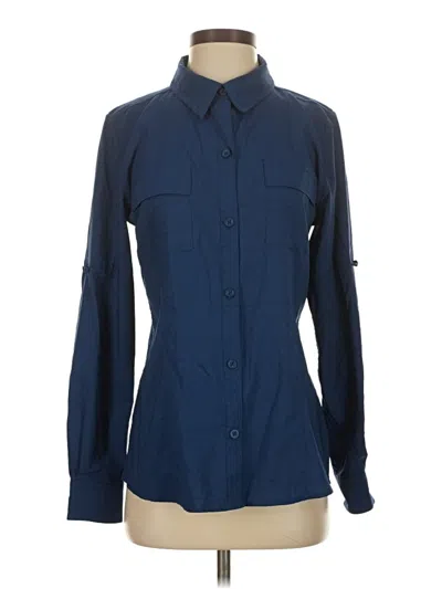 Pre-owned Reel Legends Long Sleeve Blouse In Blue