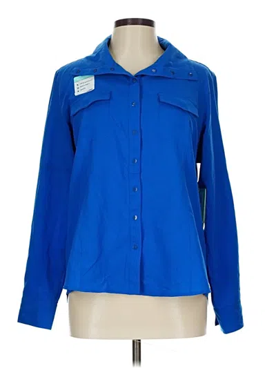 Pre-owned Reel Legends Long Sleeve Blouse In Blue