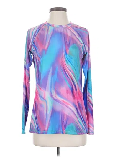 Pre-owned Reel Legends Long Sleeve Top Purple Boatneck Tops