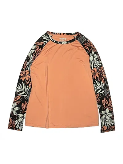 Pre-owned Reel Legends Rash Guard In Brown