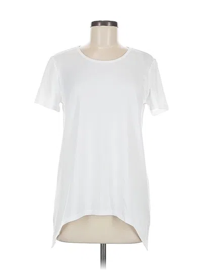 Pre-owned Reel Legends Short Sleeve Top White Crew Neck Tops