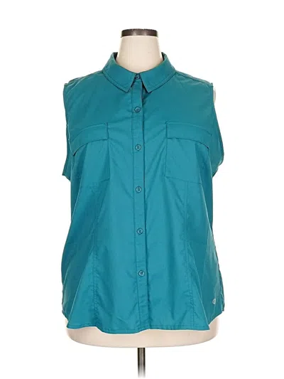 Pre-owned Reel Legends Sleeveless Blouse In Blue
