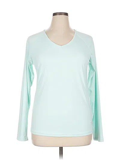 Pre-owned Reel Life Long Sleeve T-shirt In Blue