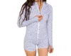 Reel Skipper Full Zip Rashie Top In Dusty Palms In Multi