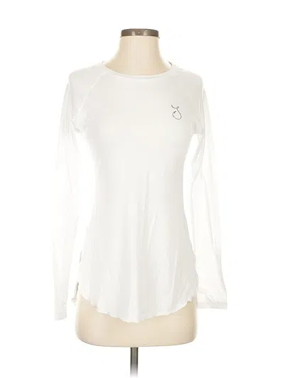 Pre-owned Reel Skipper Long Sleeve T-shirt In White