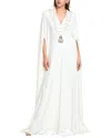 Reem Acra Beaded Jumpsuit In White