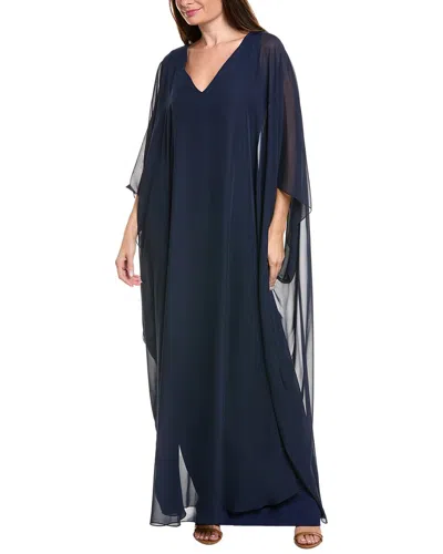 Reem Acra Gown In Navy