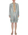 Reem Acra Jacquard Coat