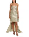 Reem Acra Strapless Mini Dress