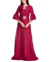 Reem Acra Trumpet Half-sleeve Caftan