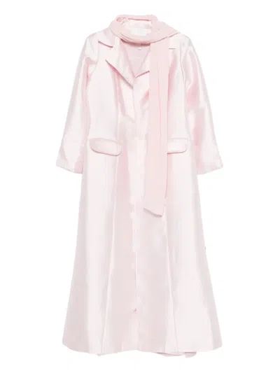 Reem Al Dhaheri Crew-neck Midi Dress In Pink