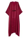 Reem Al Dhaheri Embroidered Midi Kaftan In Red
