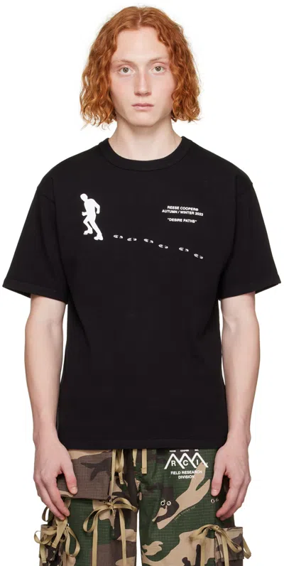 Reese Cooper Black 'desire Paths' T-shirt