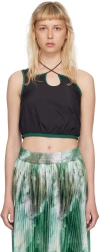 Reese Cooper Black Single-shoulder Tank Top In Black