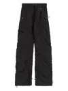 Reese Cooper Cinched-panel Trousers In Black