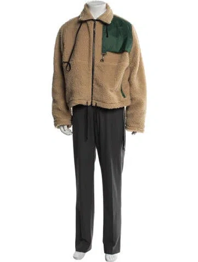 Pre-owned Reese Cooper Colorblock Pattern Jacket In Neutrals