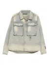 Reese Cooper Concealed-button Flap-pocket Shirt In Neutral