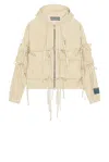 Reese Cooper Corduroy Modular Pocket Hooded Jacket In Brown