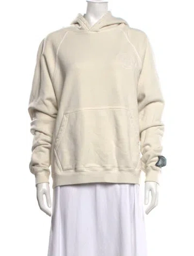 Pre-owned Reese Cooper Crew Neck Long Sleeve Hoodie In Neutrals