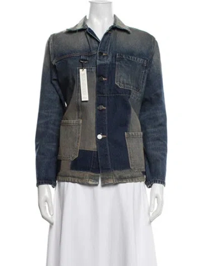Pre-owned Reese Cooper Denim Jacket W/ Tags In Blue